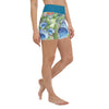 Yoga Shorts PM1.1 ALGUES SABLE & MEDUSES ceinture bleu cobalt - Couleurs Lagon