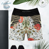 Yoga Shorts PM2.1 SABLE & COQUILLAGES ceinture noire - Couleurs Lagon