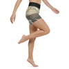 Yoga Shorts PM2.2 SABLE & HIPPOCAMPE ceinture noire - Couleurs Lagon