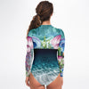 Combi surf manches longues MITI caraco Meduses II Couleurs Lagon