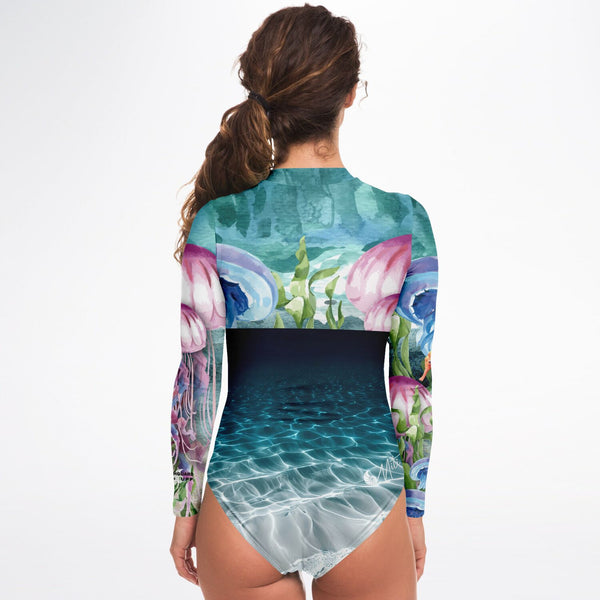 Long-sleeved MITI surf suit camisole Meduses II Lagon Colors