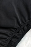 detail 3 - Monokini dos nu licou ajustable coupe slim et décolleté plongeant BLACKDIVE - Couleurs Lagon
