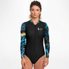 av - Combi surf manches longues MITI caraco Benitier Couleurs Lagon