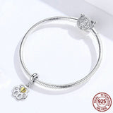 Exemple de bracelet avec 1 élément - Bracelet de mer en Argent Massif s925 Couleurs Lagon