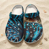 Sabots Crocs Homme Bénitier Bleu 2 | Chaussures Plage EVA Légères | Couleurs Lagon — vue de dessus