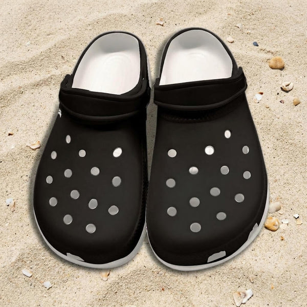 Sabots Crocs Homme Noir | Chaussures Plage EVA Légères | Couleurs Lagon — vue de dessus