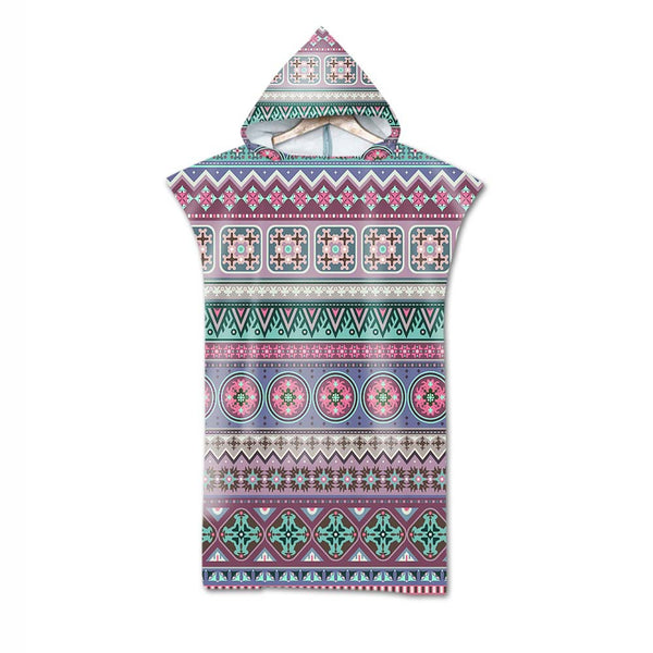 Poncho Peignoir microfibres grande taille TROPICAL