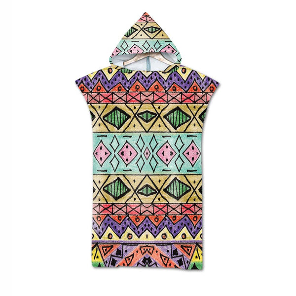 Poncho Peignoir microfibres grande taille TROPICAL