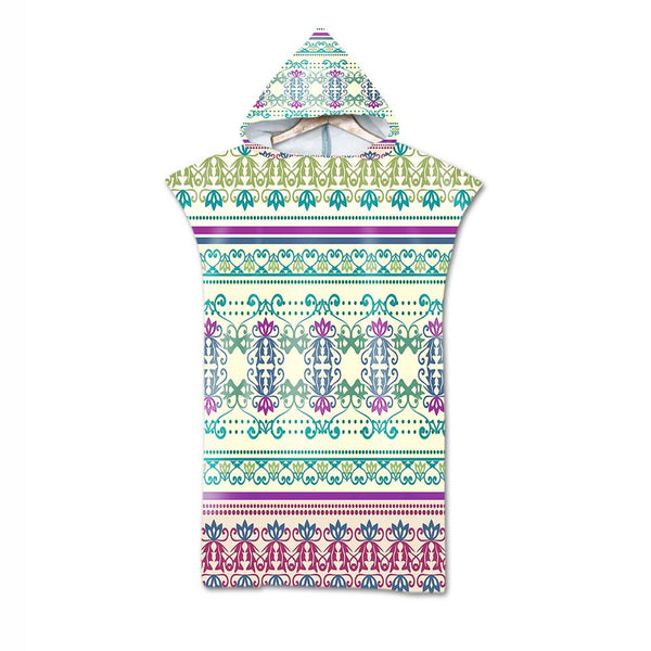 Poncho Peignoir microfibres grande taille TROPICAL