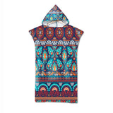 Poncho Peignoir microfibres grande taille TROPICAL