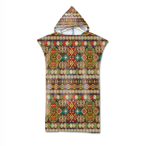 Poncho Peignoir microfibres grande taille TROPICAL