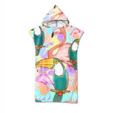 Poncho Peignoir microfibres grande taille TROPICAL