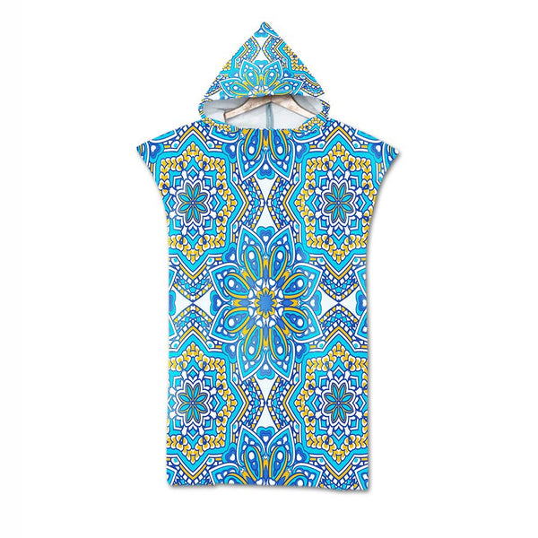 Poncho Peignoir microfibres grande taille TROPICAL