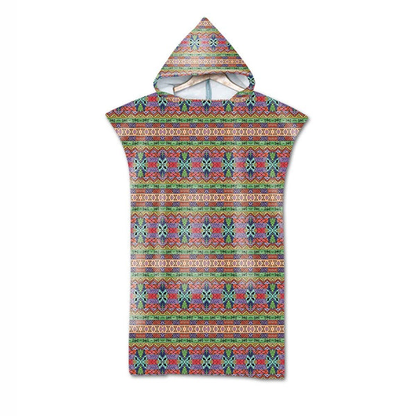 Poncho Peignoir microfibres grande taille TROPICAL