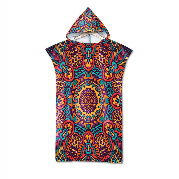Poncho Peignoir microfibres grande taille TROPICAL