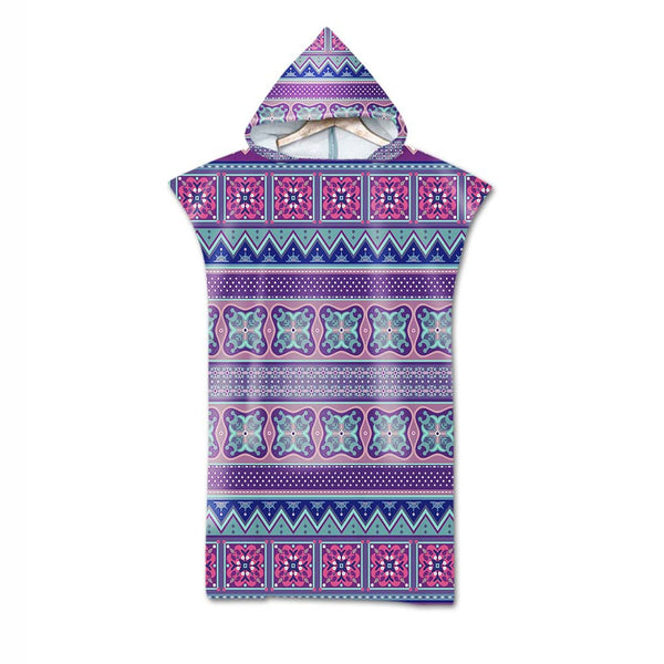 Poncho Peignoir microfibres grande taille TROPICAL