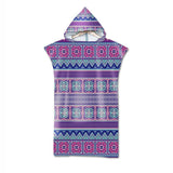 Poncho Peignoir microfibres grande taille TROPICAL