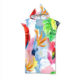 Poncho Peignoir microfibres grande taille TROPICAL