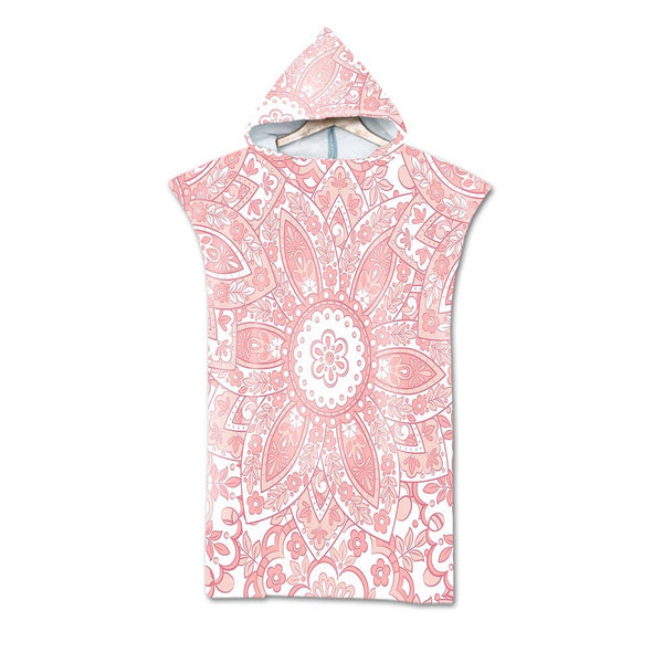 Poncho Peignoir microfibres grande taille TROPICAL