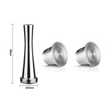 Capsule en Acier Inoxydable avec Filtre pour Machine Nespresso