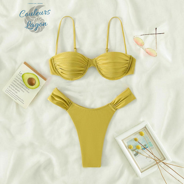 Couleurs Lagon - Sexy Bikini Triangle 2 pièces Push-Up Tangua BAIA