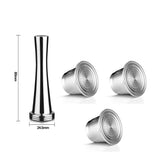 Capsule en Acier Inoxydable avec Filtre pour Machine Nespresso