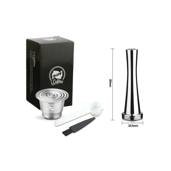 Capsule en Acier Inoxydable avec Filtre pour Machine Nespresso