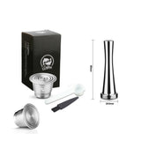 Capsule en Acier Inoxydable avec Filtre pour Machine Nespresso