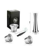 Capsule en Acier Inoxydable avec Filtre pour Machine Nespresso