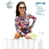 Combi Surf Manches Longues Push-Up Floral Palmier HELICONIA - tailles