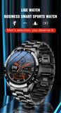 choix de l'affichage - Montre connectée LIGE homme IP67 – écran HD Bluetooth | Couleurs Lagon