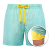 Short surf homme imprimé tropical MANA — Détail ceinture élastique cordon Couleurs Lagon