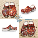 Sabots Crocs Homme Gorgones Rouge | Chaussures Plage EVA Légères | Couleurs Lagon — vue d'ensemble