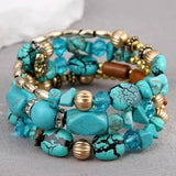 face - Bracelets Bleu Couleurs Lagon - Couleurs Lagon