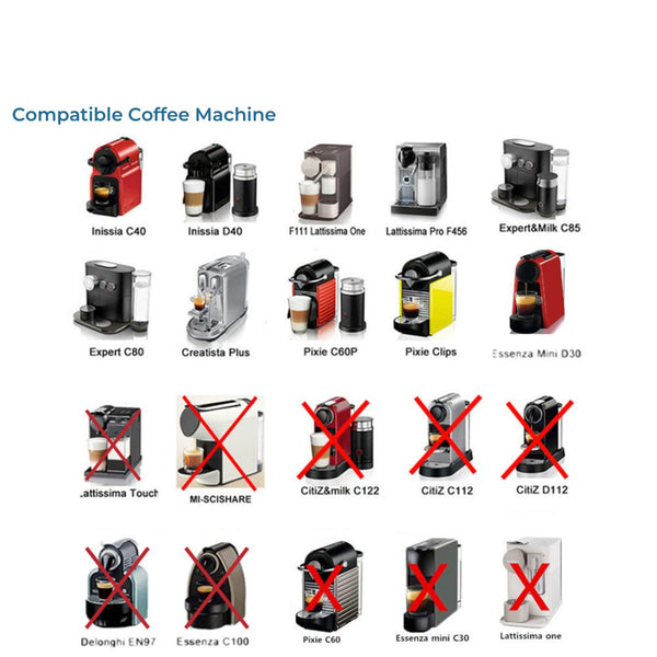 Capsule en Acier Inoxydable avec Filtre pour Machine Nespresso