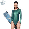 Combinaison Neoprene Sexy Peau Lisse 2mm UPF50+ Manches Longues Dos Nu