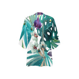 Kimono Plage Femme Tropical MITI Orchidée