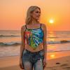 presentation sunset - Tankini Tube Top Femme "Island Vibes" – Spaghetti Strap – COULEURS LAGON