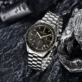 Montre tachymètre homme SPEEDMASTER MoonWatch V4 hommage Omega vue 30 - Couleurs Lagon