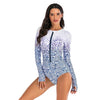 avant - Combi Surf Manche Longue Push-Up BLEU CORAIL - Couleurs Lagon
