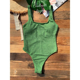 Couleurs Lagon - Sexy Monokini 1 pièce Push-Up Bas Tangua Brésilien