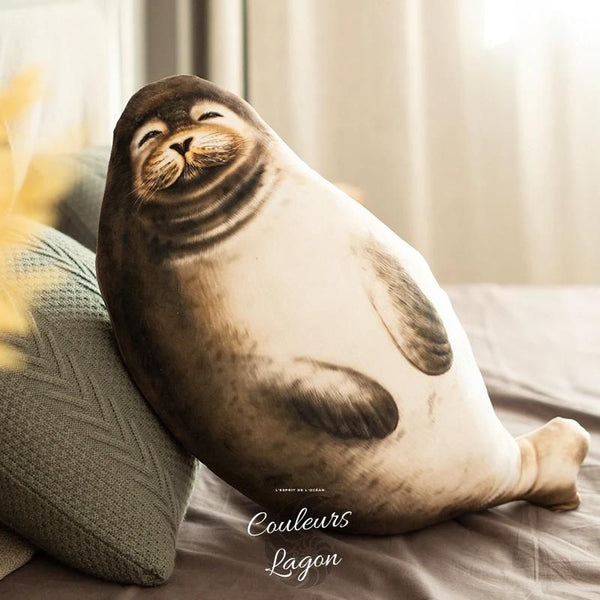 Couleurs Lagon - Jouet Peluche Réaliste Grands Phoques 30-130cm - adulte