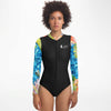 av - Combi surf manches longues MITI Caraco ISLAND VIBES Couleurs Lagon