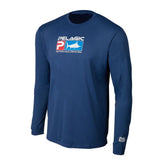 Couleurs Lagon - Chemise de Pêche Respirante Lycra Manches Longues UV50+ UNI OCEAN PELAGIC - blue