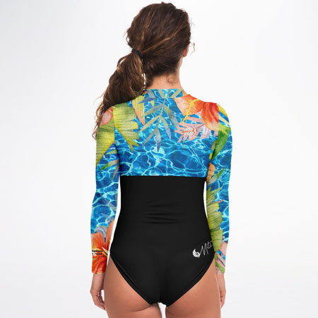 dos - Combi surf manches longues MITI Caraco ISLAND VIBES Couleurs Lagon