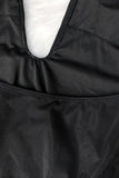 detail 2 - Monokini dos nu licou ajustable coupe slim et décolleté plongeant BLACKDIVE - Couleurs Lagon