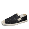 Espadrille homme lin respirante – vue de côté – Couleurs Lagon