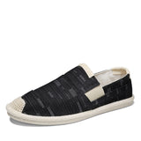 Espadrille homme lin respirante – vue de côté – Couleurs Lagon