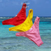 Couleurs Lagon - Sexy Bikini 2 pièces Micro Bandeau Lacets Tangua Taille Haute Brésilien