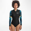 avant - Combi surf manches longues MITI caraco Benitier II Couleurs Lagon